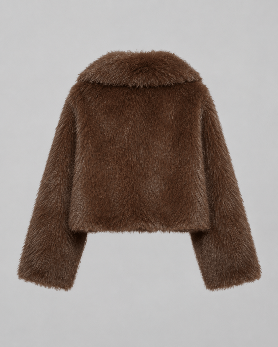 Veste Courte Fausse Fourrure Femme | Col Cranté
