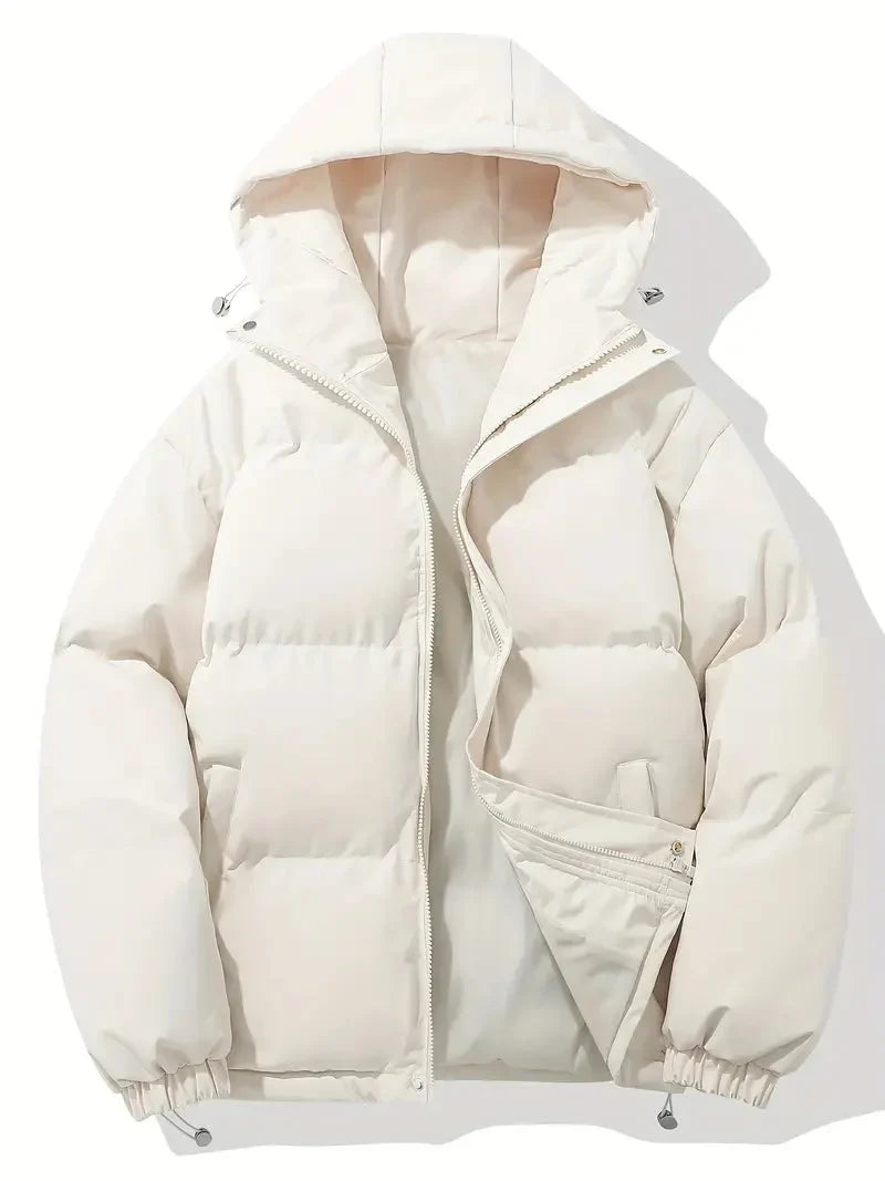 Veste d'hiver femme à capuche ajustable et zippée