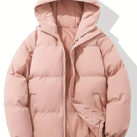 Veste d'hiver femme à capuche ajustable et zippée