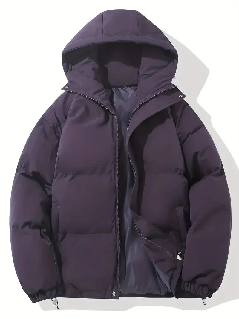 Veste d'hiver femme à capuche ajustable et zippée