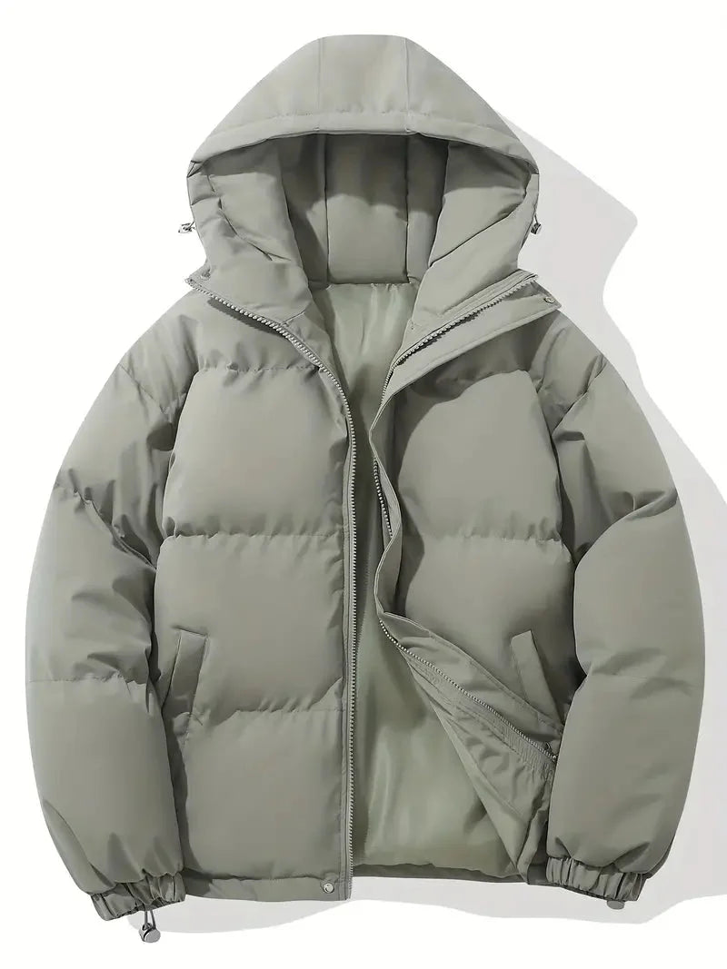 Veste d'hiver femme à capuche ajustable et zippée