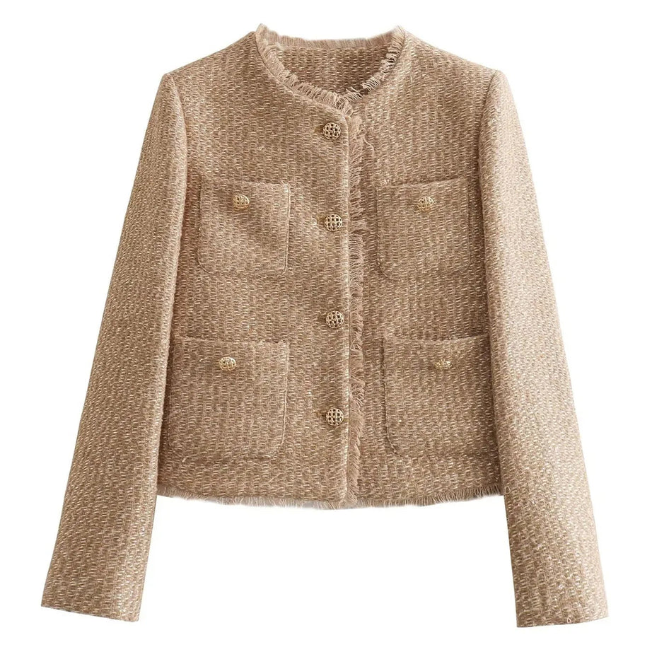 Veste Élégante en Polyester pour un Style Polyvalent