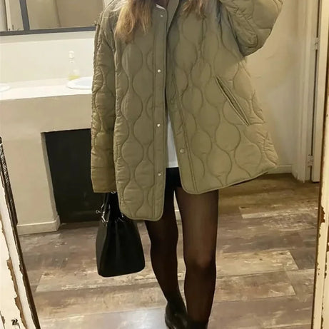 Veste femme ample matelassée pour l'hiver