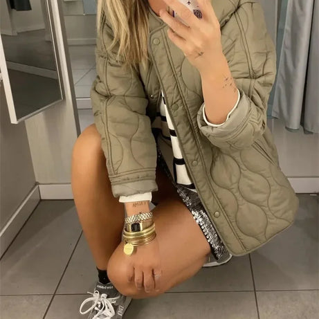 Veste femme ample matelassée pour l'hiver