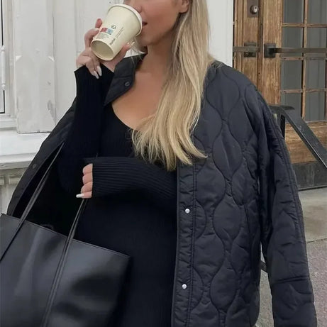 Veste femme ample matelassée pour l'hiver