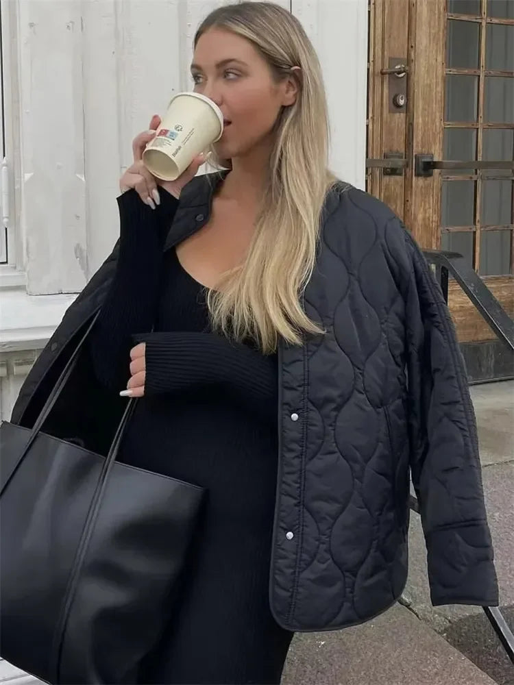 Veste femme ample matelassée pour l'hiver