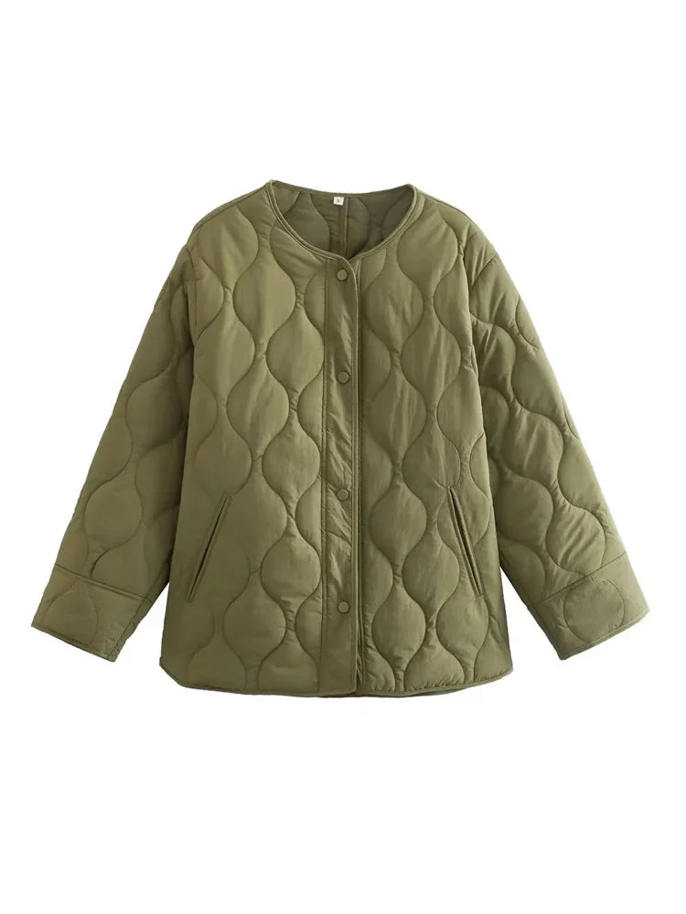 Veste femme ample matelassée pour l'hiver