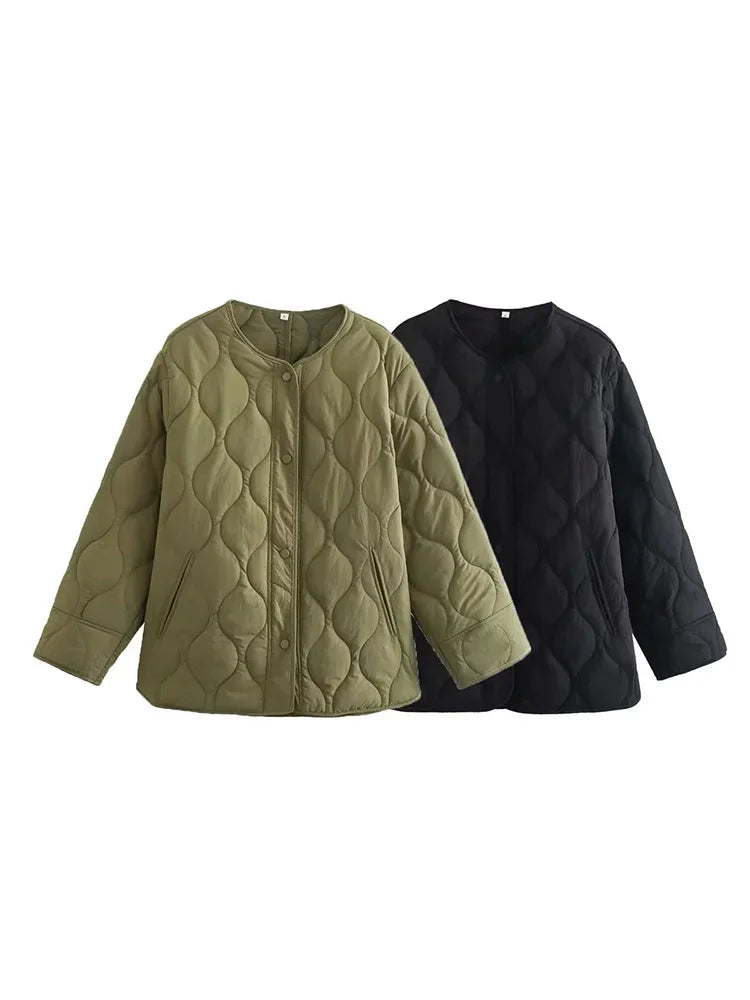 Veste femme ample matelassée pour l'hiver