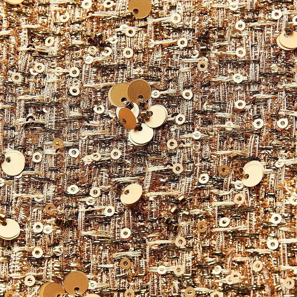 Veste femme chic à paillettes et coupe élégante