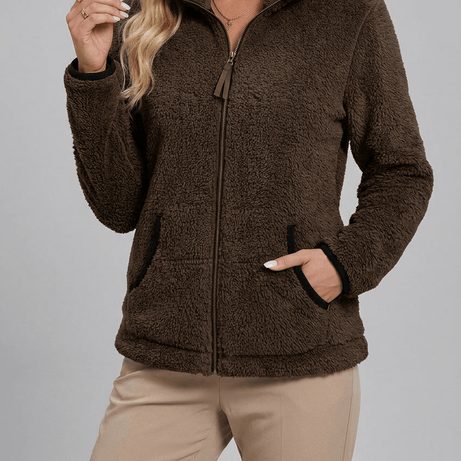 Veste Polaire Femme | Col Montant Zippé