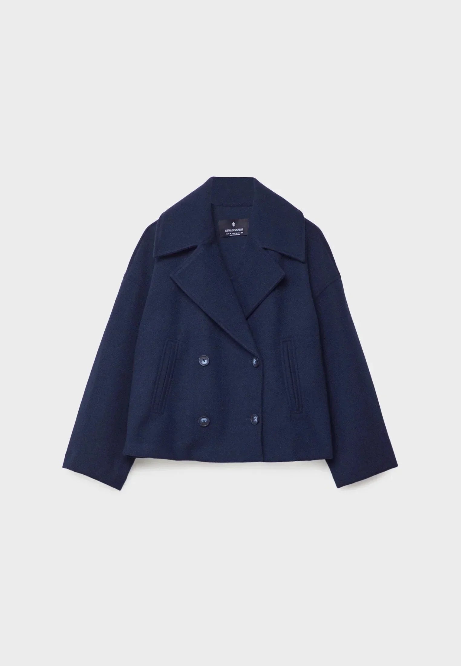 Veste femme courte à double boutonnage moderne