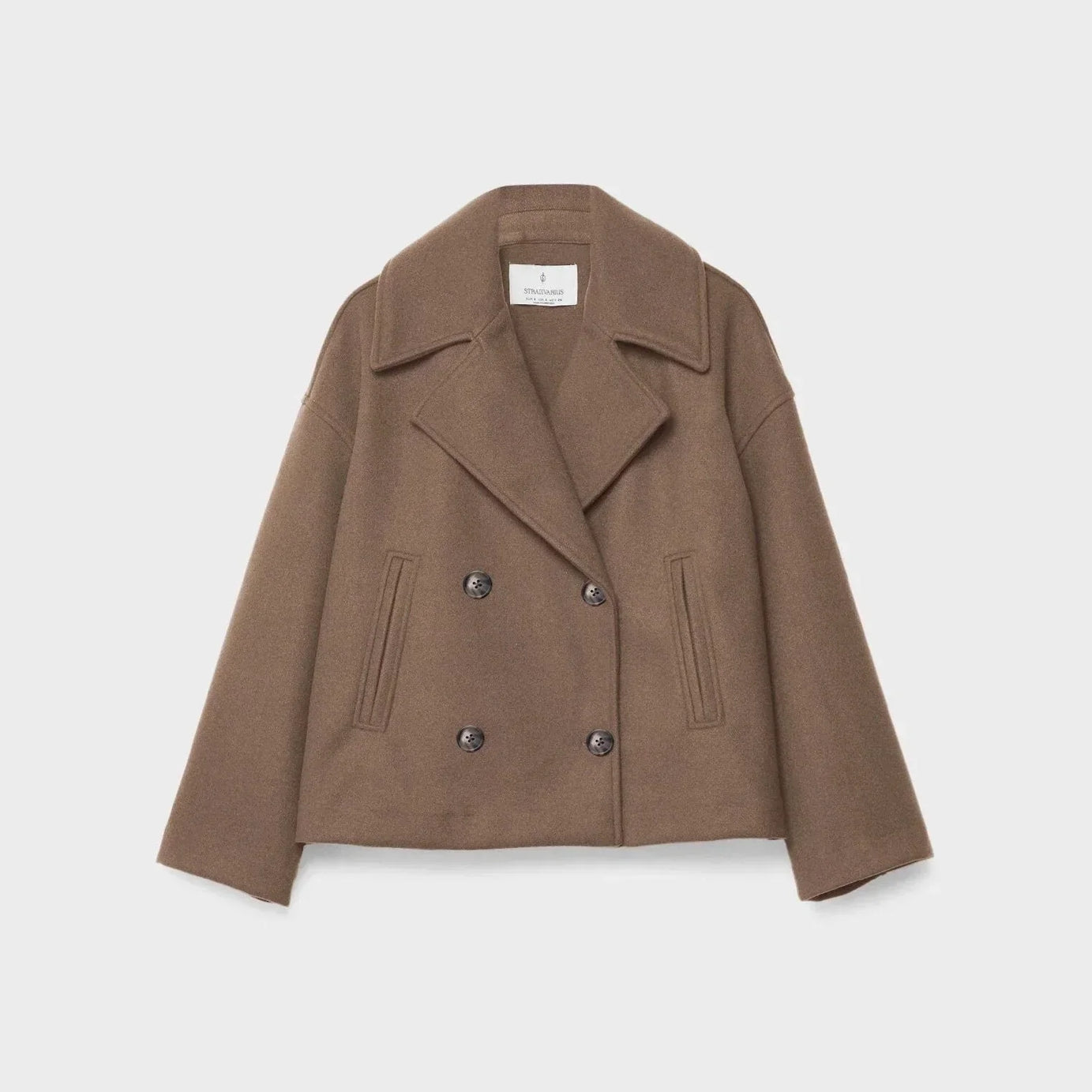 Veste femme courte à double boutonnage moderne