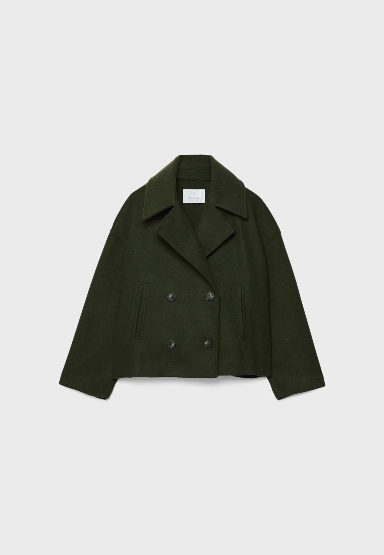 Veste femme courte à double boutonnage moderne