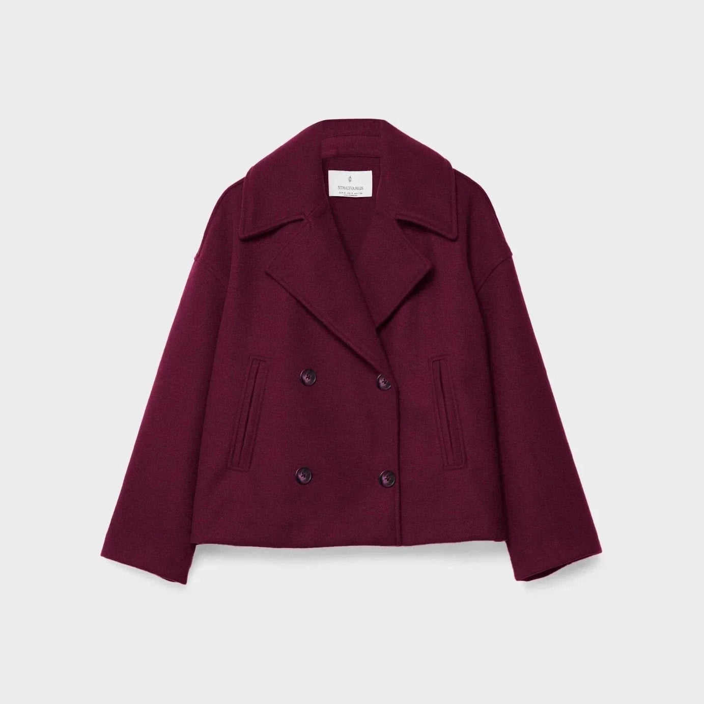 Veste femme courte à double boutonnage moderne