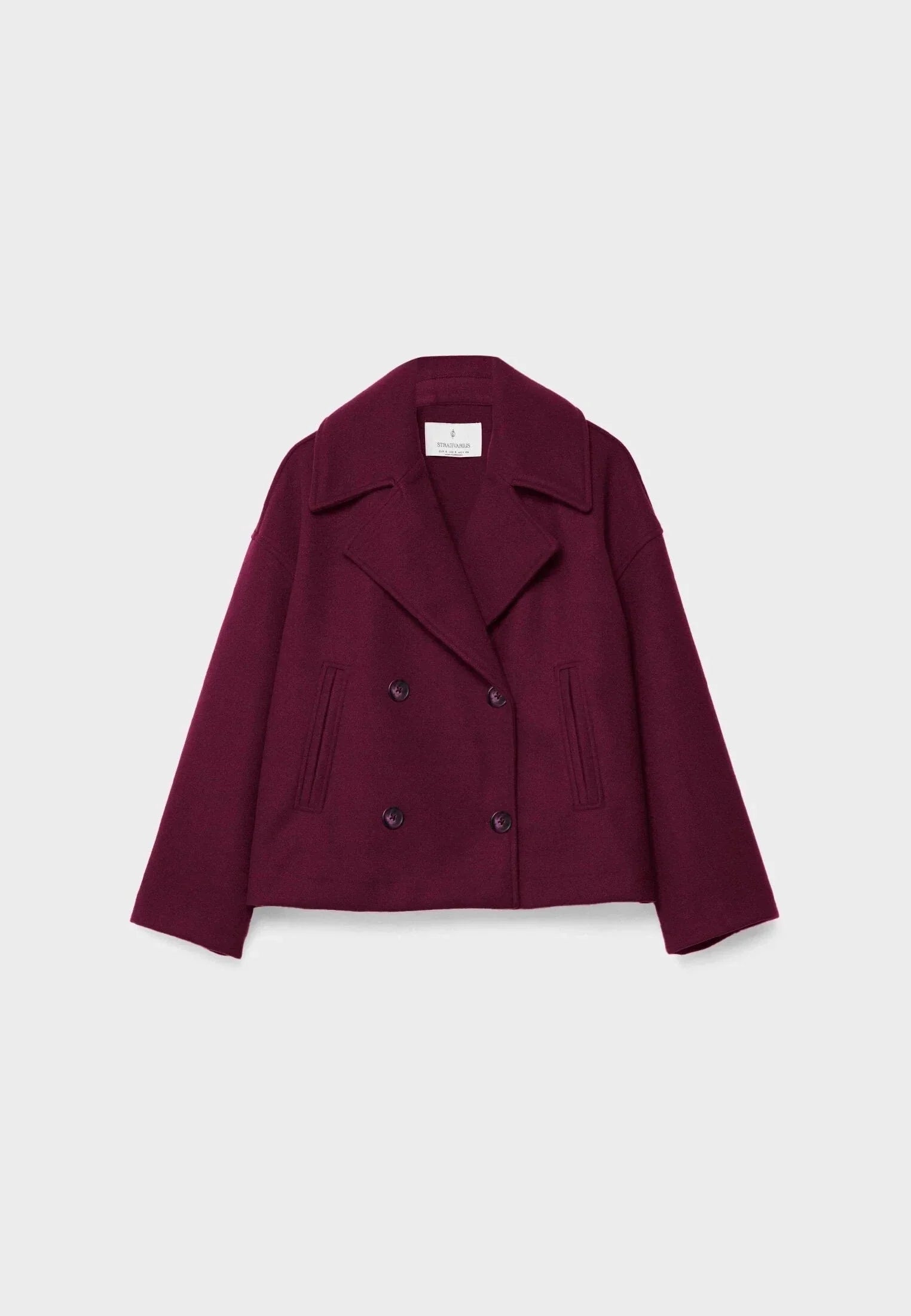 Veste femme courte à double boutonnage moderne