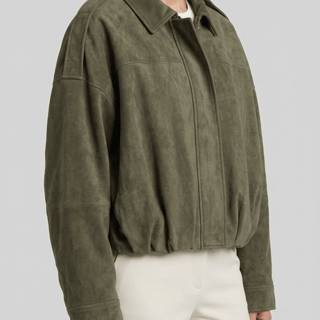 Veste femme courte oversize | Bomber à épaulettes