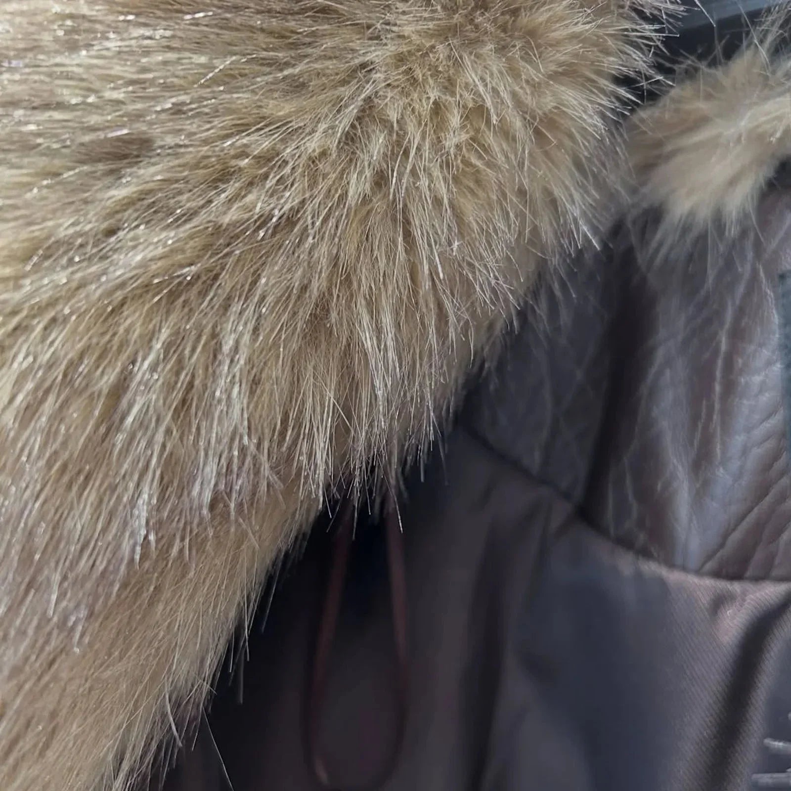 Veste Femme Marron Vintage à Col Doublé et Poches