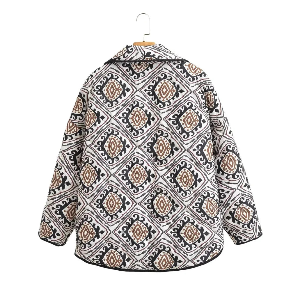 Veste femme matelassée colorée à manches larges
