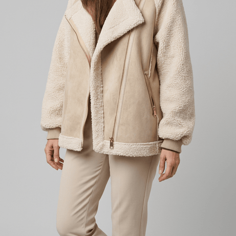 Veste Hiver Femme Texturée | Col Cranté Zippé