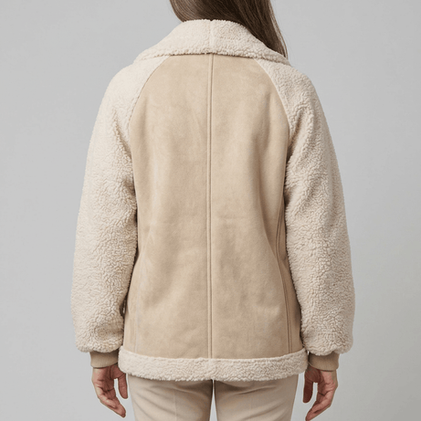 Veste Hiver Femme Texturée | Col Cranté Zippé