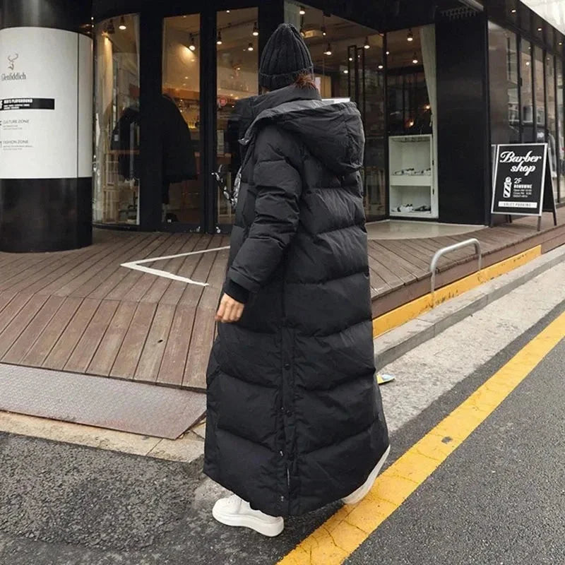 Doudoune longue pour femme avec capuche amovible