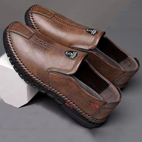Lässige Lederschuhe für Herren - Shock -