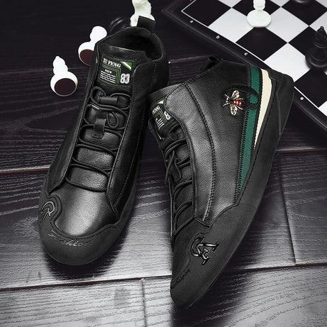 Chaussures en cuir décontractées pour hommes - Patree