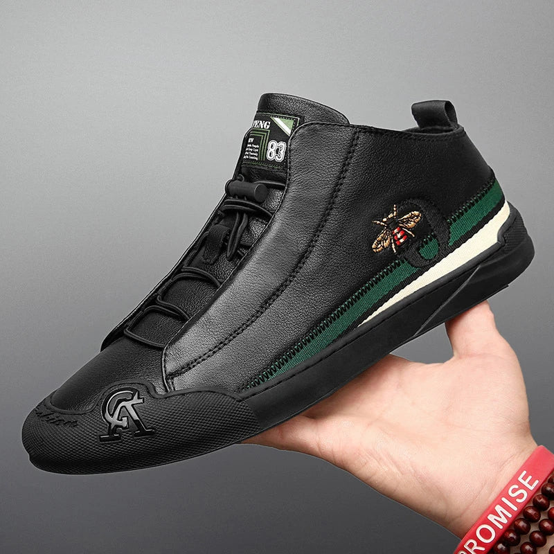 Chaussures en cuir décontractées pour hommes - Patree