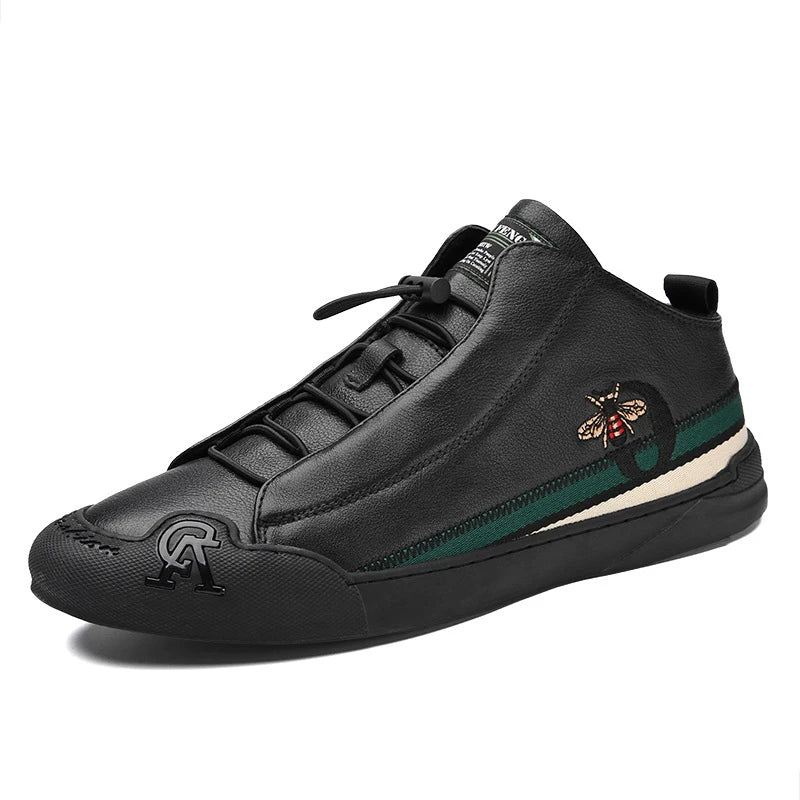 Chaussures en cuir décontractées pour hommes - Patree