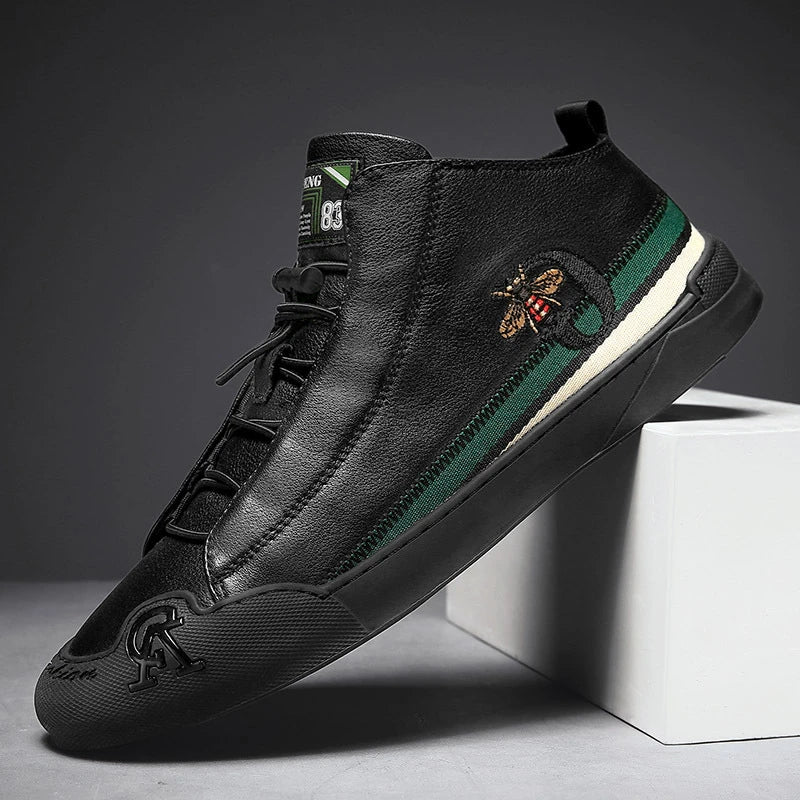 Chaussures en cuir décontractées pour hommes - Patree