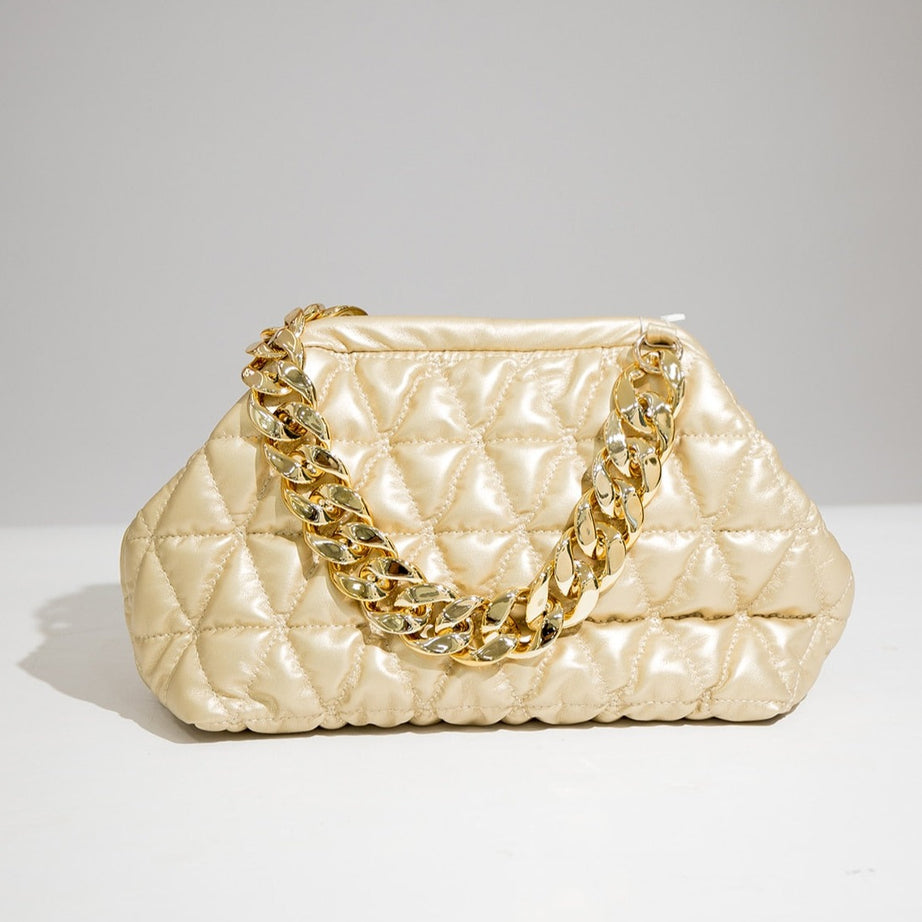Luxury Quilted Baggy Leather Handbag