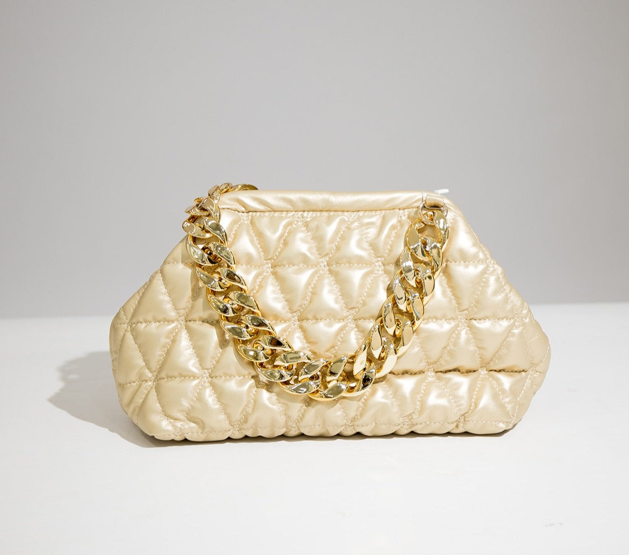Luxury Quilted Baggy Leather Handbag