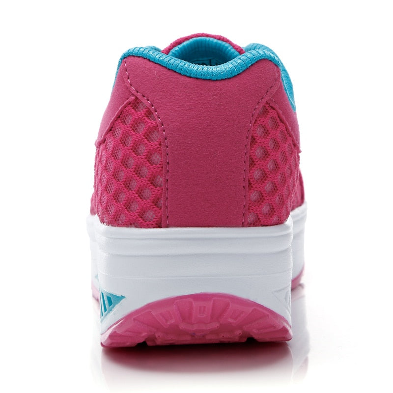 Chaussures Toning confortable à lacets en maille pour femmes