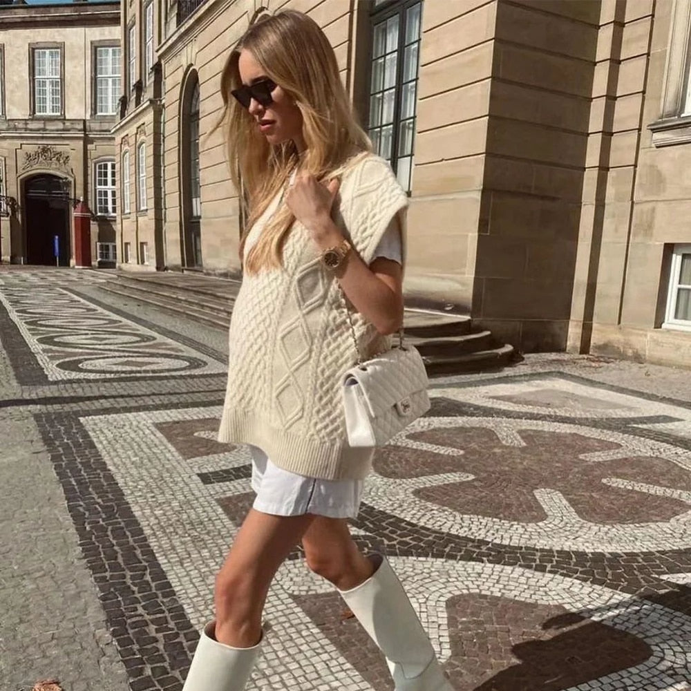 Gilet Chandail Surdimensionné Brenda