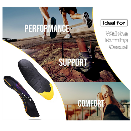 Orthopedic insoles for flat feet