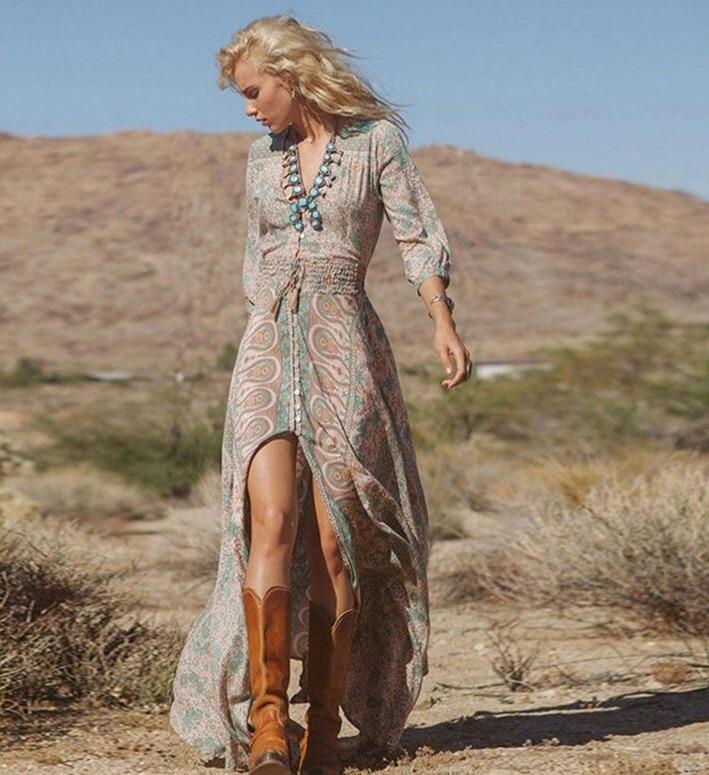 Robe Bohème Ethnique - 1