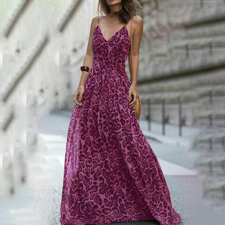 Robe longue de plage en mousseline Perla