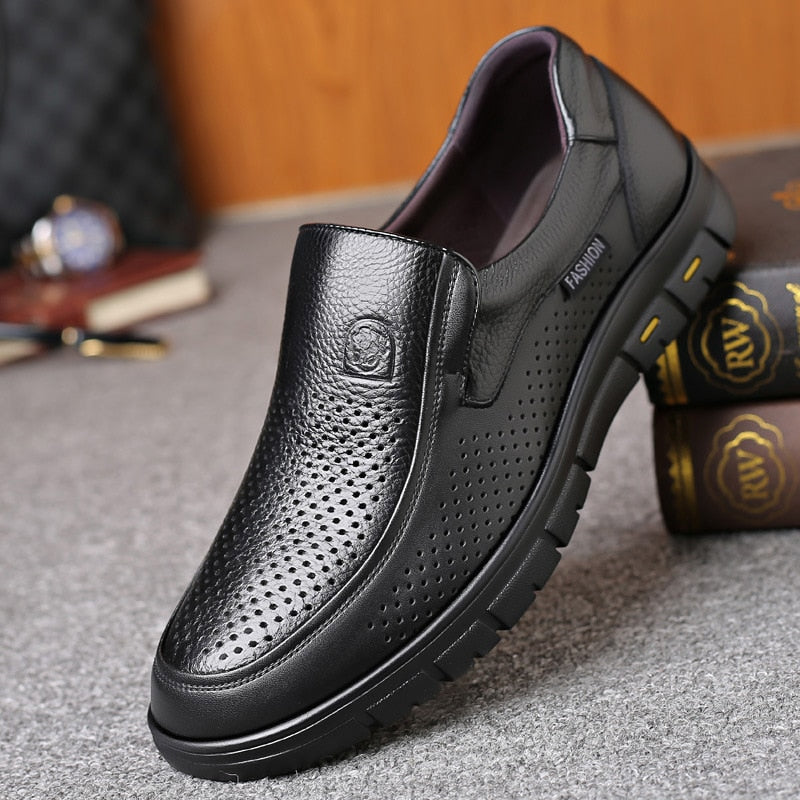 Luxuriöse Freizeitschuhe aus Leder für Herren – Kingo
