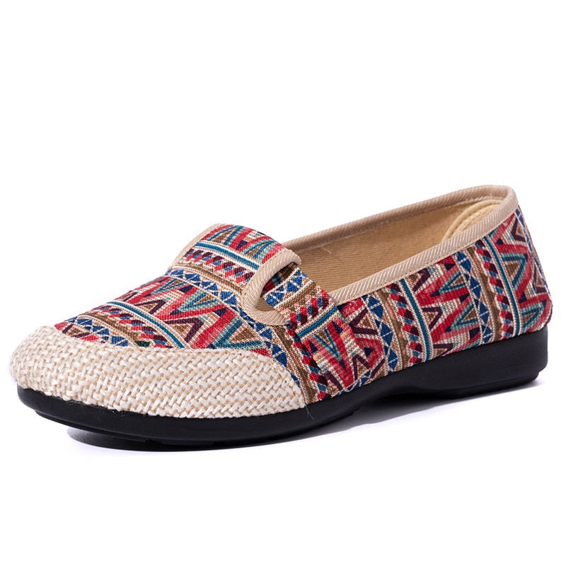 Orthopädische Slip-On-Loafer für Damen im Vintage-Stil