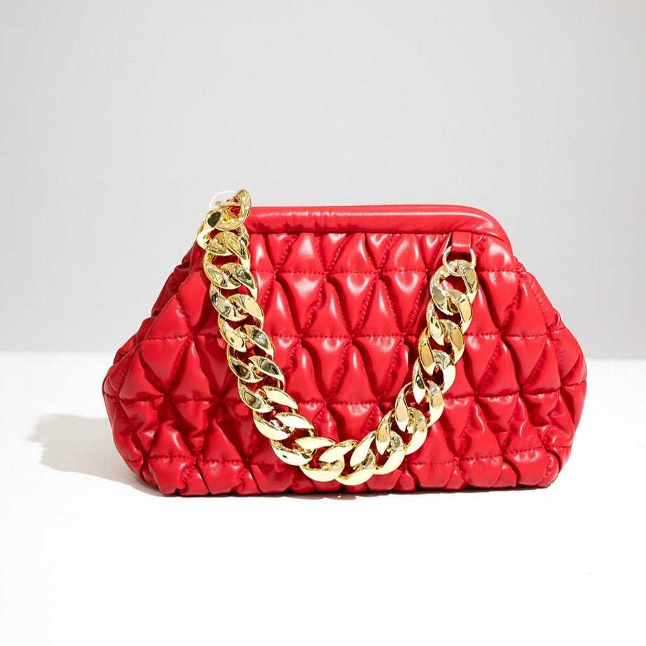 Luxury Quilted Baggy Leather Handbag