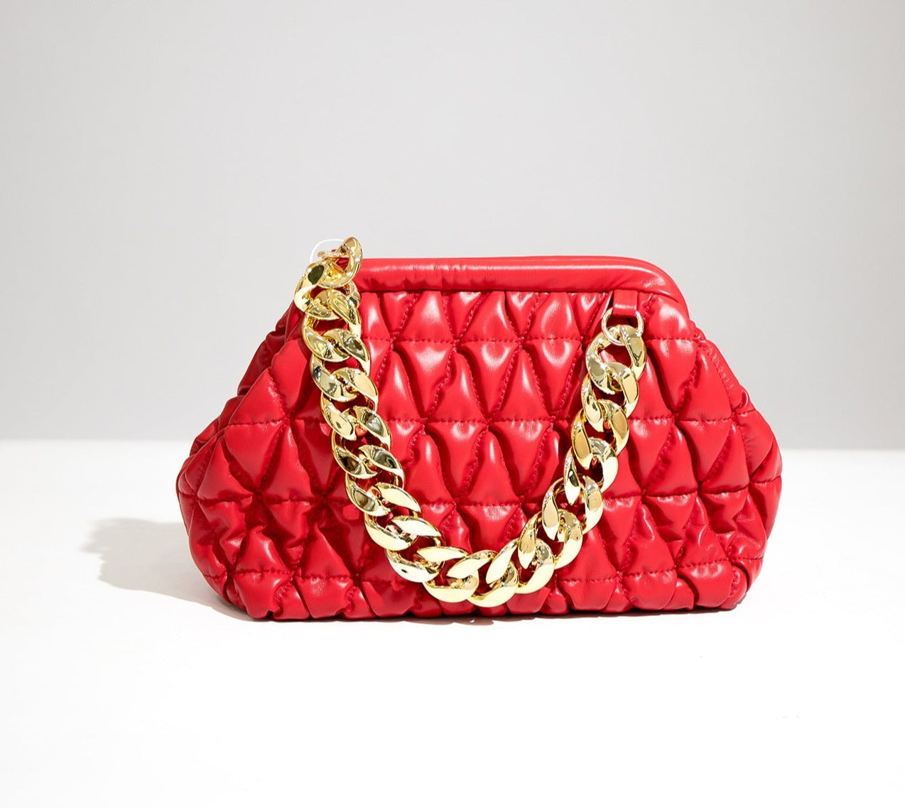 Luxury Quilted Baggy Leather Handbag