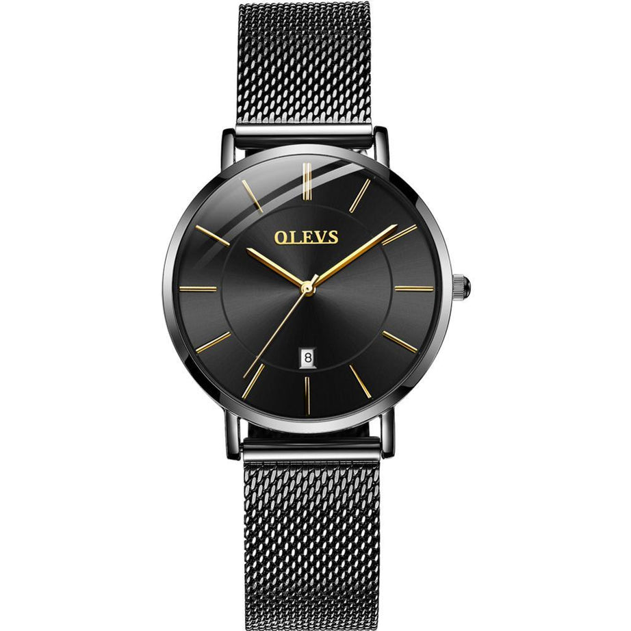 OLEVS Montre de luxe Ultra fine - Noir