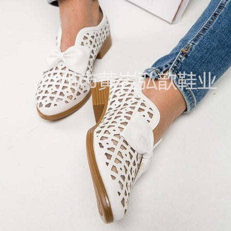 Chaussures plates à bout pointu pour Femmes - Bowtie