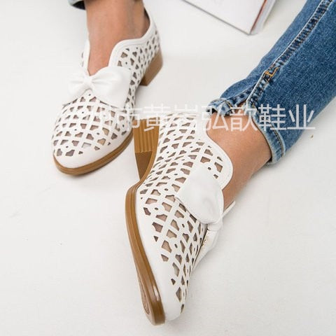 Chaussures plates à bout pointu pour Femmes - Bowtie