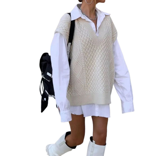 Gilet Chandail Surdimensionné Brenda