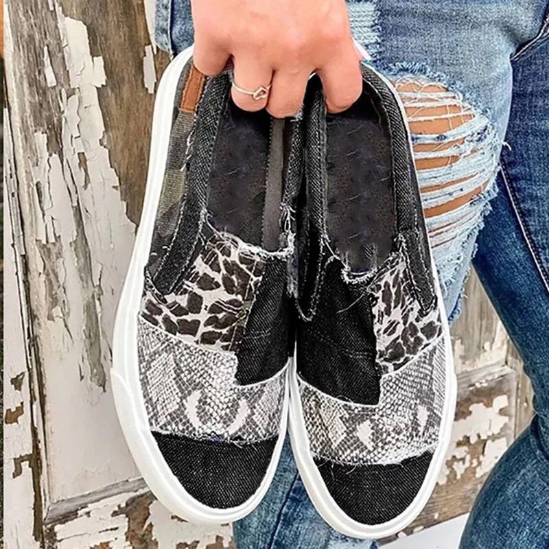 Chaussures Orthopédiques Pour Femme En Toile.