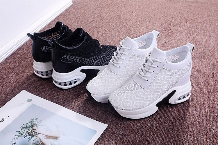 Chaussures à Plate-Forme en dentelle