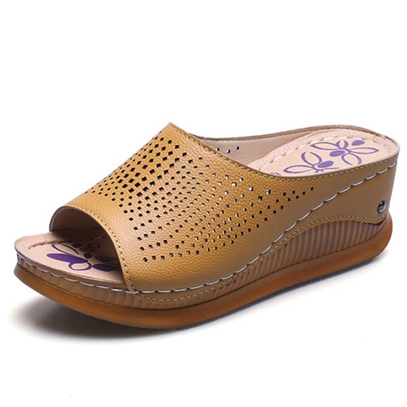 Bequeme Sandalen mit Keilabsatz für Damen – Ceyano