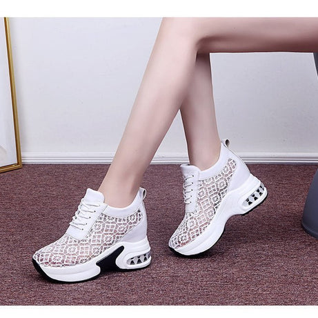 Chaussures à Plate-Forme en dentelle