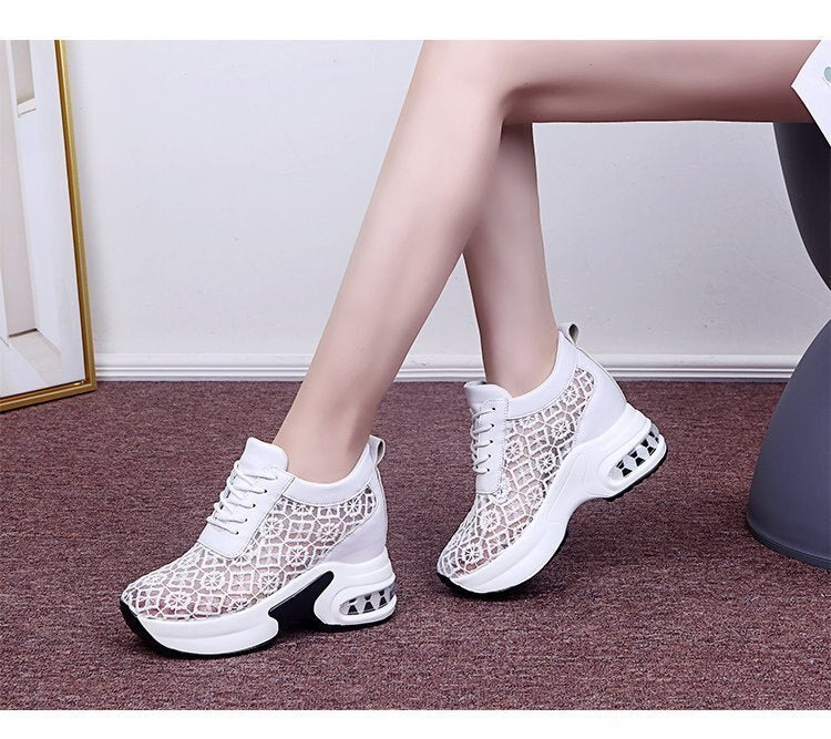 Chaussures à Plate-Forme en dentelle